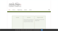 Desktop Screenshot of juedische-stimme.de
