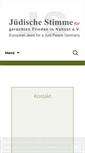 Mobile Screenshot of juedische-stimme.de