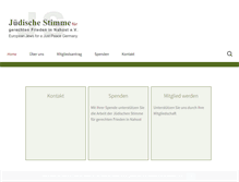 Tablet Screenshot of juedische-stimme.de